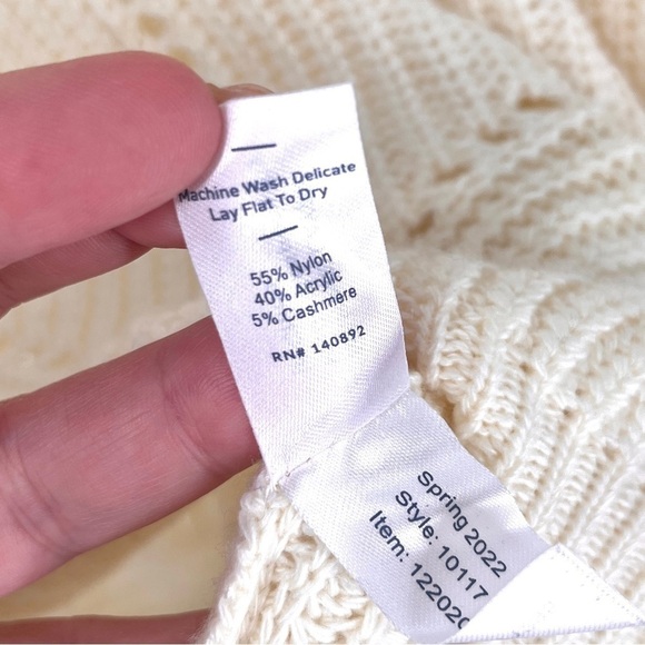 Marine Layer Olivia Crewneck Cashmere Blend Sweater - Picture 8 of 8